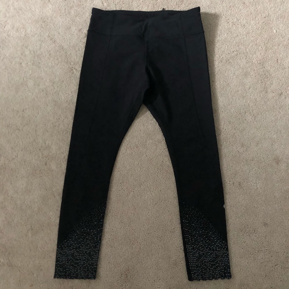 Black Lululemon Running Leggings Size 8